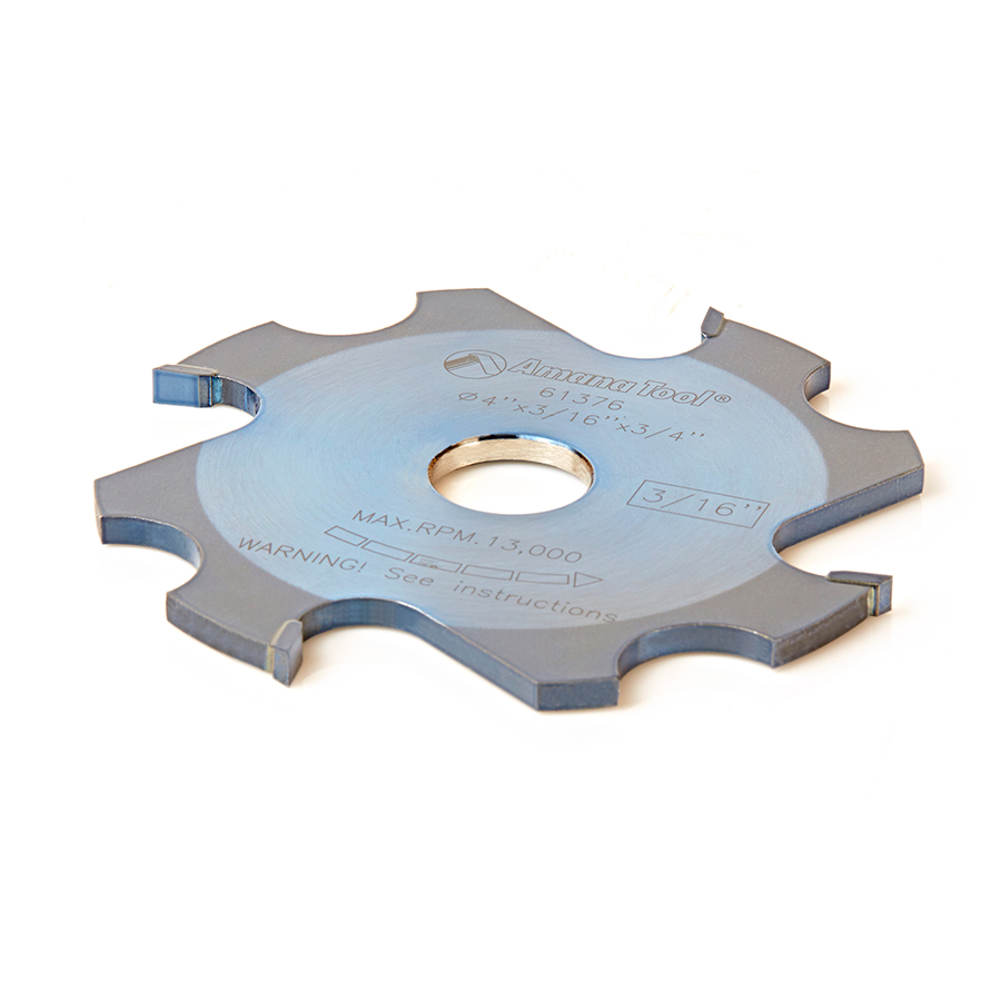 Amana 61376 Replacement Groover 4 Inch x 3/16 Kerf x 4 Teeth x 3/4 Bore for Prestige® Mighty Dado Adjustable Dado/Groover.