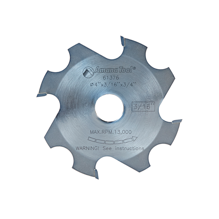 Amana 61376 Replacement Groover 4 Inch x 3/16 Kerf x 4 Teeth x 3/4 Bore for Prestige® Mighty Dado Adjustable Dado/Groover.