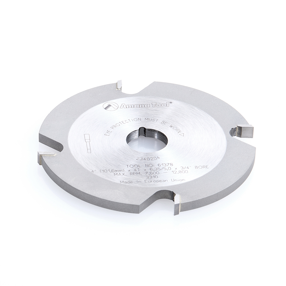 Amana 61378 Replacement Groover 4 Inch x 1/4 Kerf x 4 Teeth x 3/4 Bore for Adjustable Dado/Groover.