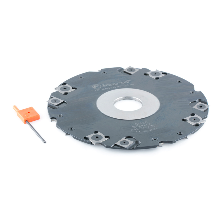 Amana 61458 Insert Carbide Grooving with Scorer 4mm (5/32) x 180mm (7-1/16) Dia x 1-1/4 Bore