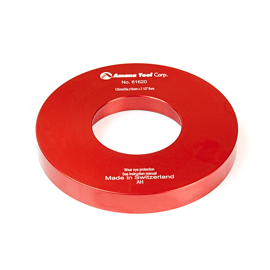 Amana 61620 Insert 125mm Dia x 16mm Height Aluminum Rub Collar