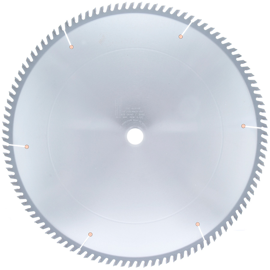 Amana 618108 Carbide Tipped Cut-Off and Crosscut 18 Inch Dia x 108T ATB, 10 Deg, 1 Inch Bore