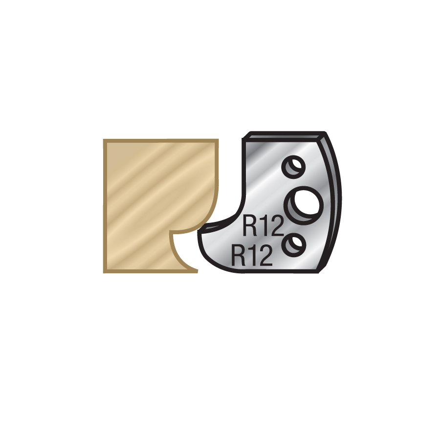 Amana 64F005 Pair of 40mm Steel Knives for Profile Pro Inserts