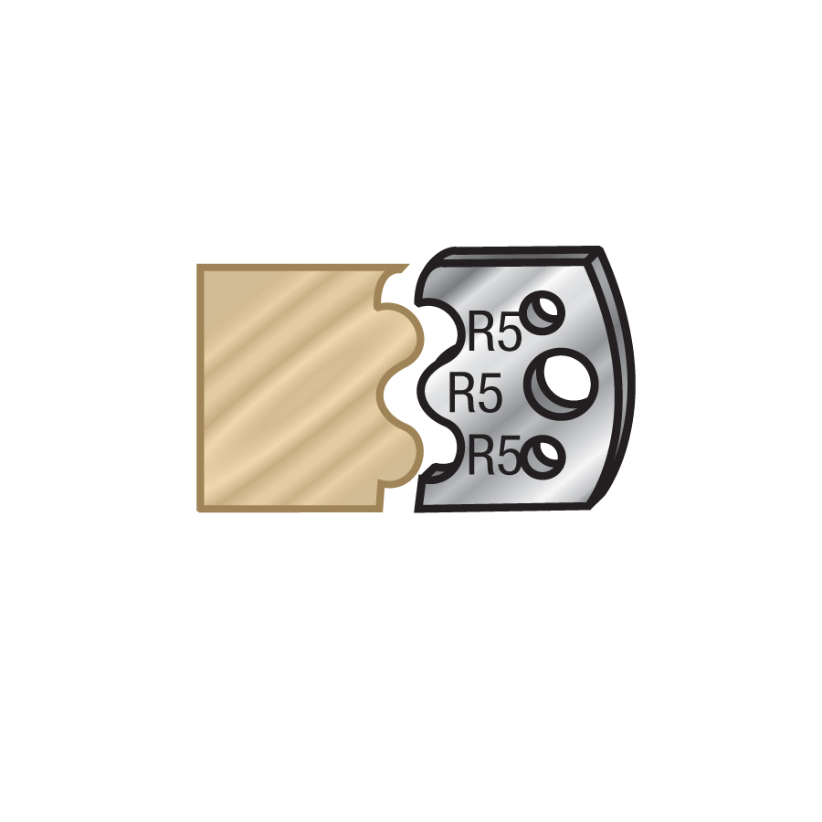 Amana 64F006 Pair of 40mm Steel Knives for Profile Pro Inserts