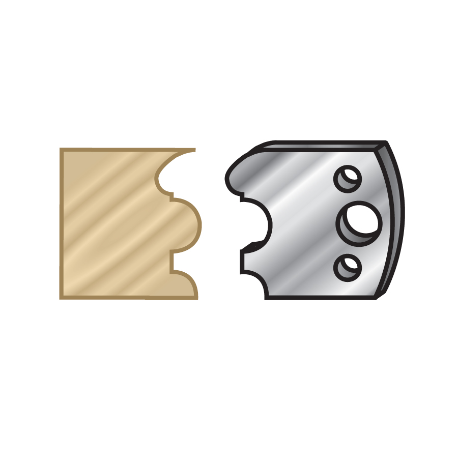 Amana 64F088 Pair of 40mm Steel Knives for Profile Pro Inserts