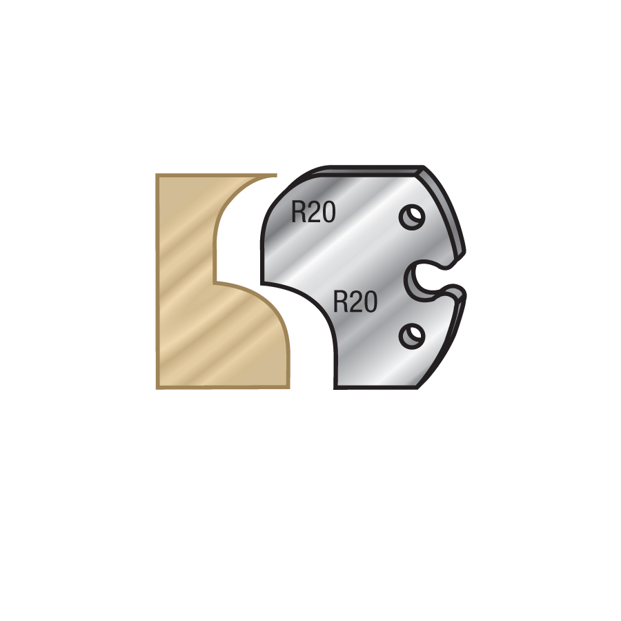Amana 66F012 Pair of 60mm Steel Knives for Profile Pro Inserts
