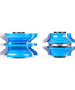 Amana 922 2-Piece Carbide Tipped 3-Wing Stile & Rail Cove & Bead Exterior Door 3-1/8 Dia x 1-3/4 x 15/64 x 11/32 Radius x 1/2 & 3/4 Bore Set for 1-3/4 Material