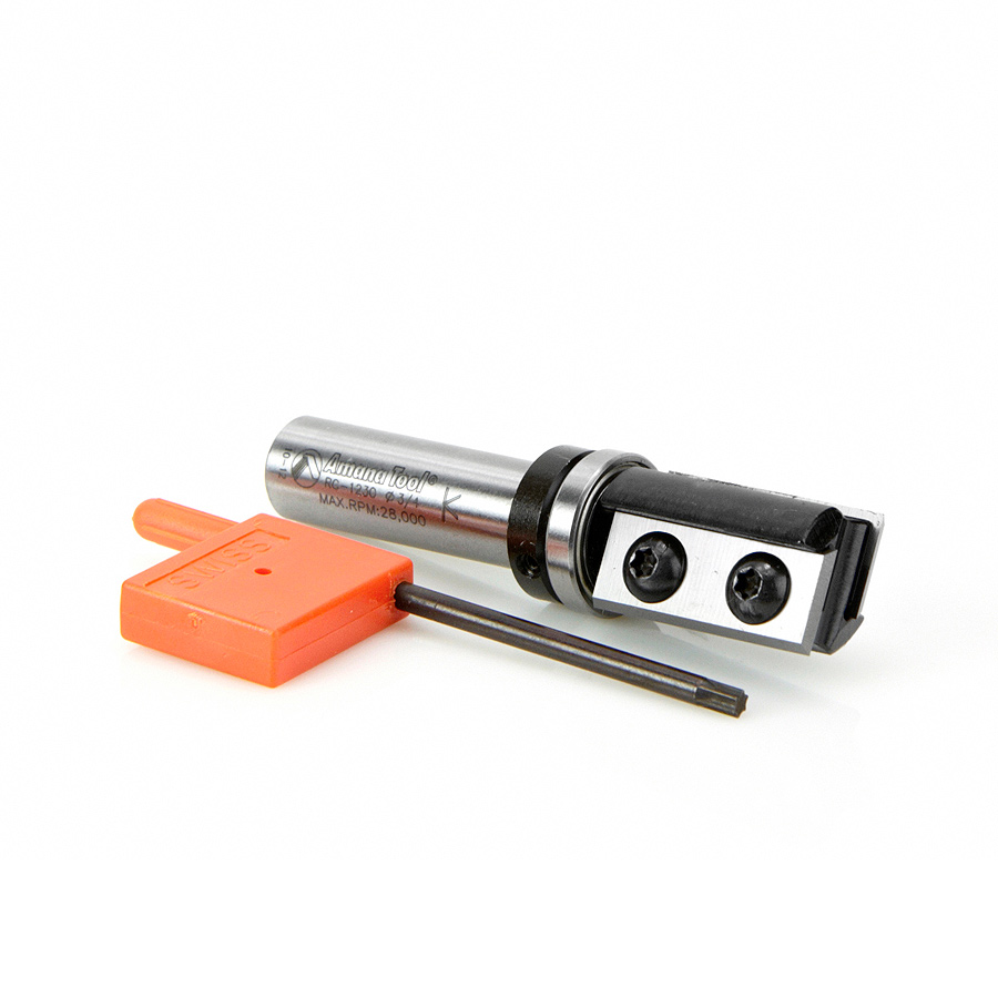 Amana RC-1230 Insert Solid Carbide Flush Trim Template 3/4 Dia x 30mm x 1/2 Inch Shank with Upper BB