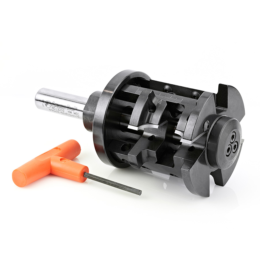 Amana RC-2210 CNC Insert Double Rounding and Chamfering 10mm Radius x 90mm Dia x 22-62mm x 3/4 Shank