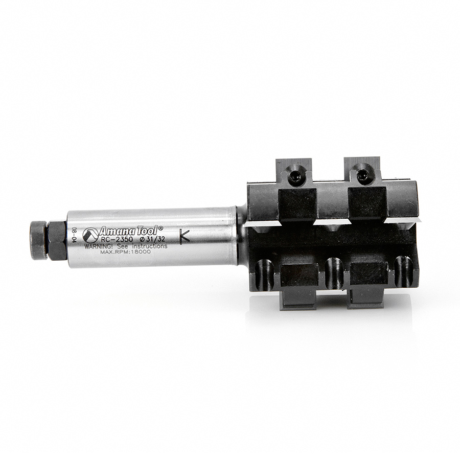 Amana RC-2350 CNC Rough Rabbeting & Sizing 50mm Dia x 3/4 Shank Insert Router Bit