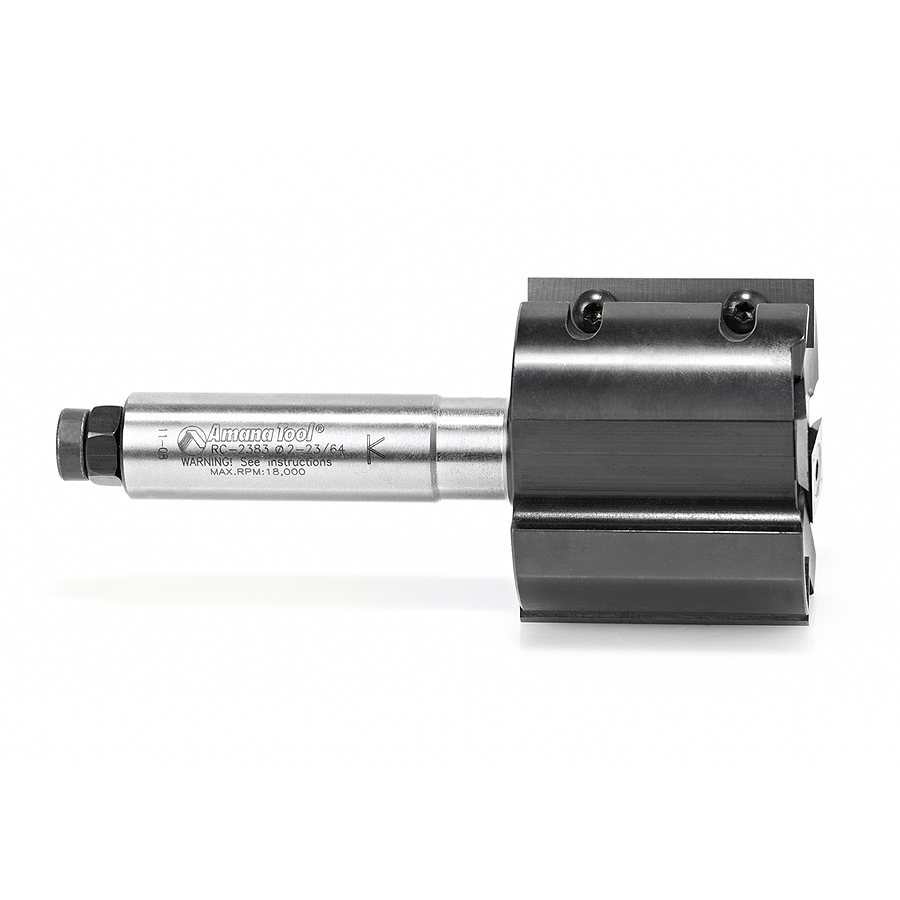 Amana RC-2383 CNC Insert Straight Rabbeting 2+2 Design x 2-3/8 Dia x 2 Inch x 3/4 Shank
