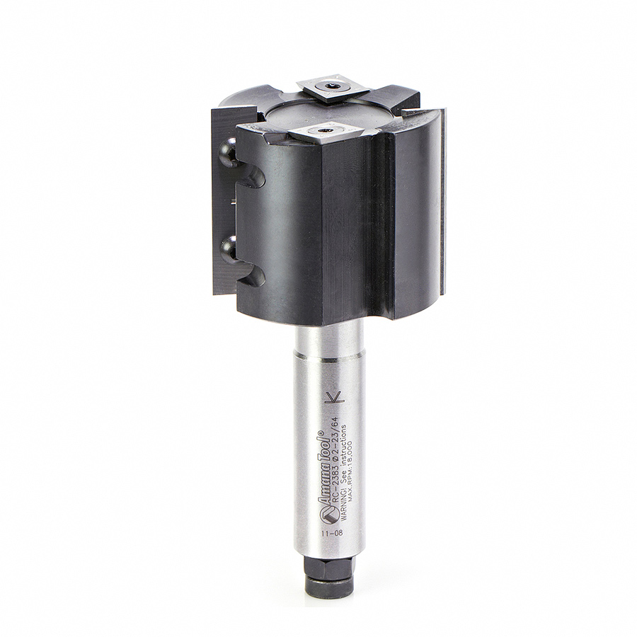 Amana RC-2383 CNC Insert Straight Rabbeting 2+2 Design x 2-3/8 Dia x 2 Inch x 3/4 Shank