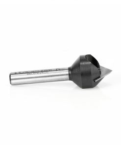 Amana RC-45711 In-Tech Insert Carbide V Groove 90 Deg x 11/16 D x 21/64 CH x 1/4 Inch SHK Single Flute Router Bit