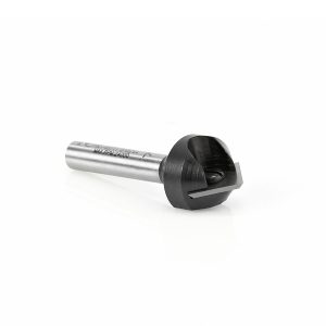 Amana RC-45711 In-Tech Insert Carbide V Groove 90 Deg x 11/16 D x 21/64 CH x 1/4 Inch SHK Single Flute Router Bit