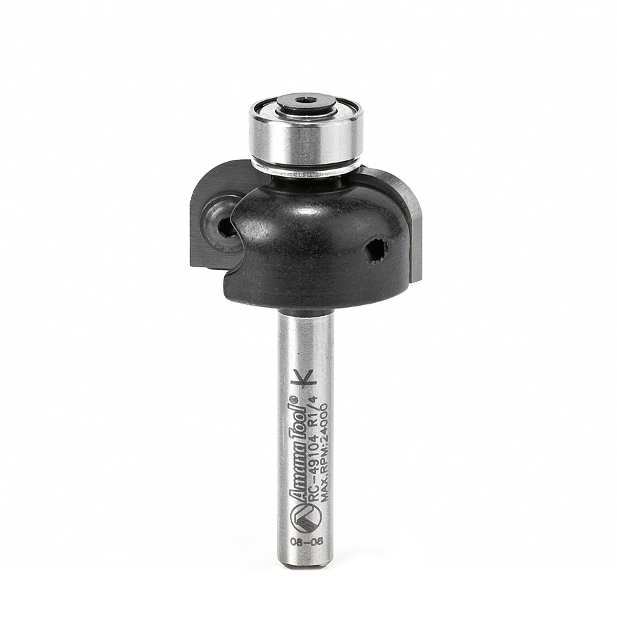 Amana RC-49104 In-Tech Insert Carbide Cove 1/4 Radius x 1 Inch Dia x 1/2 x 1/4 Shank