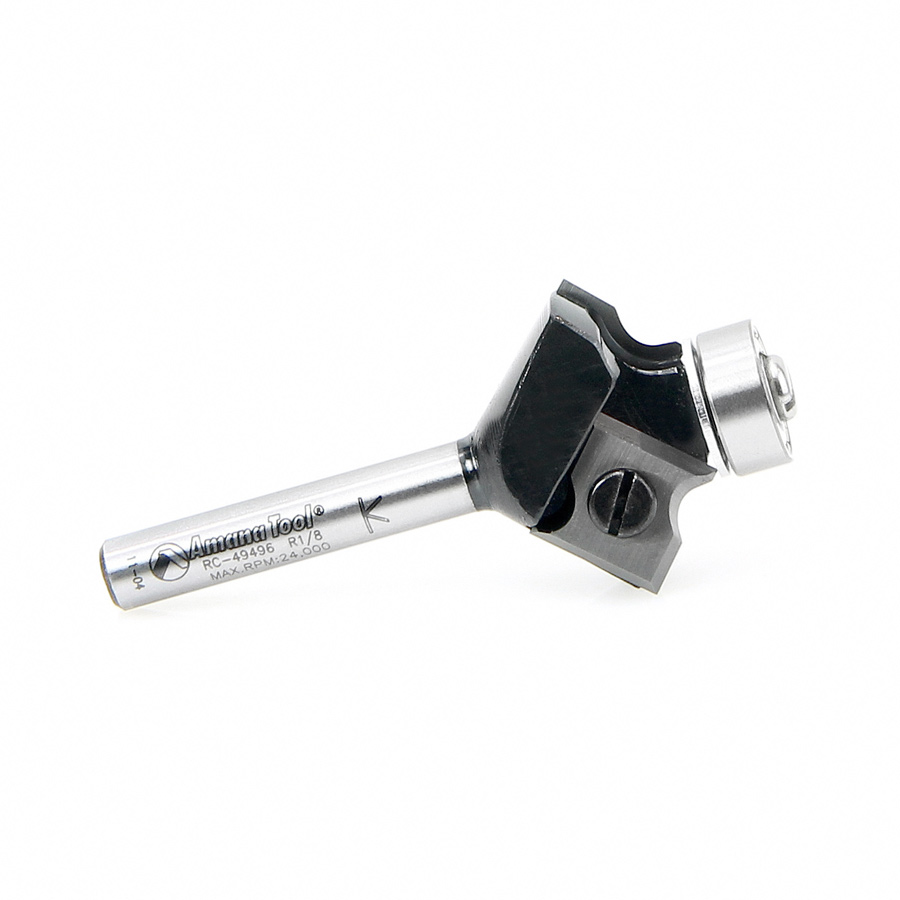 Amana RC-49496 In-Tech Insert Corner Round 1/8 Radius x 1 Inch Dia x 3/8 x 1/4 Shank