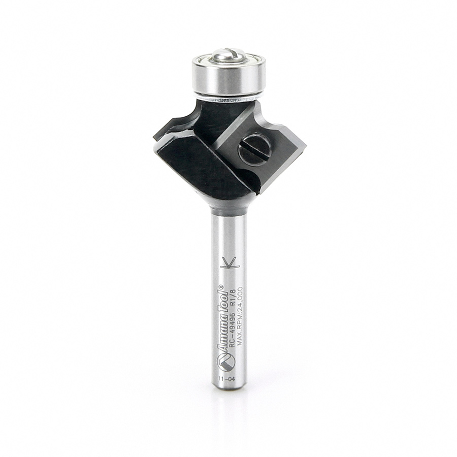 Amana RC-49496 In-Tech Insert Corner Round 1/8 Radius x 1 Inch Dia x 3/8 x 1/4 Shank