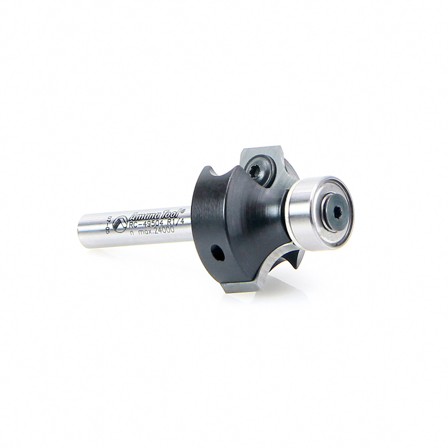 Amana RC-49504 In-Tech Insert Corner Round 1/4 Radius x 1 Inch Dia x 1/2 x 1/4 Shank