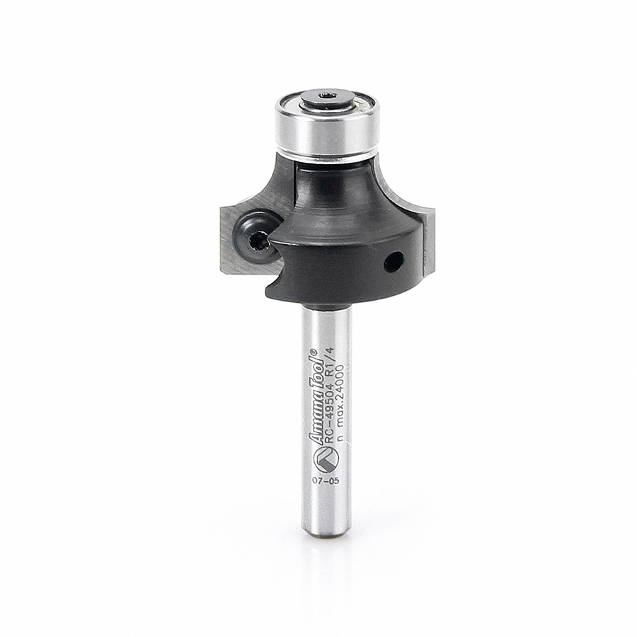 Amana RC-49504 In-Tech Insert Corner Round 1/4 Radius x 1 Inch Dia x 1/2 x 1/4 Shank