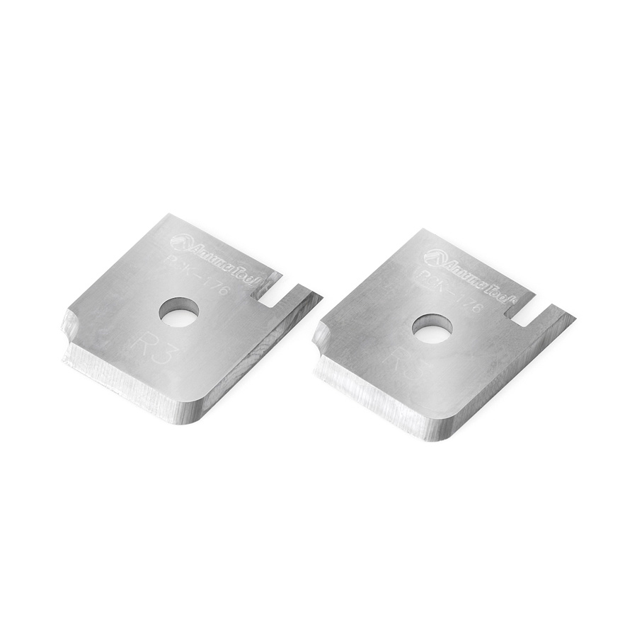 Amana RCK-176 Pair of 3mm Radius Insert Carbide Knives for Corner Round/Cove no. 61312