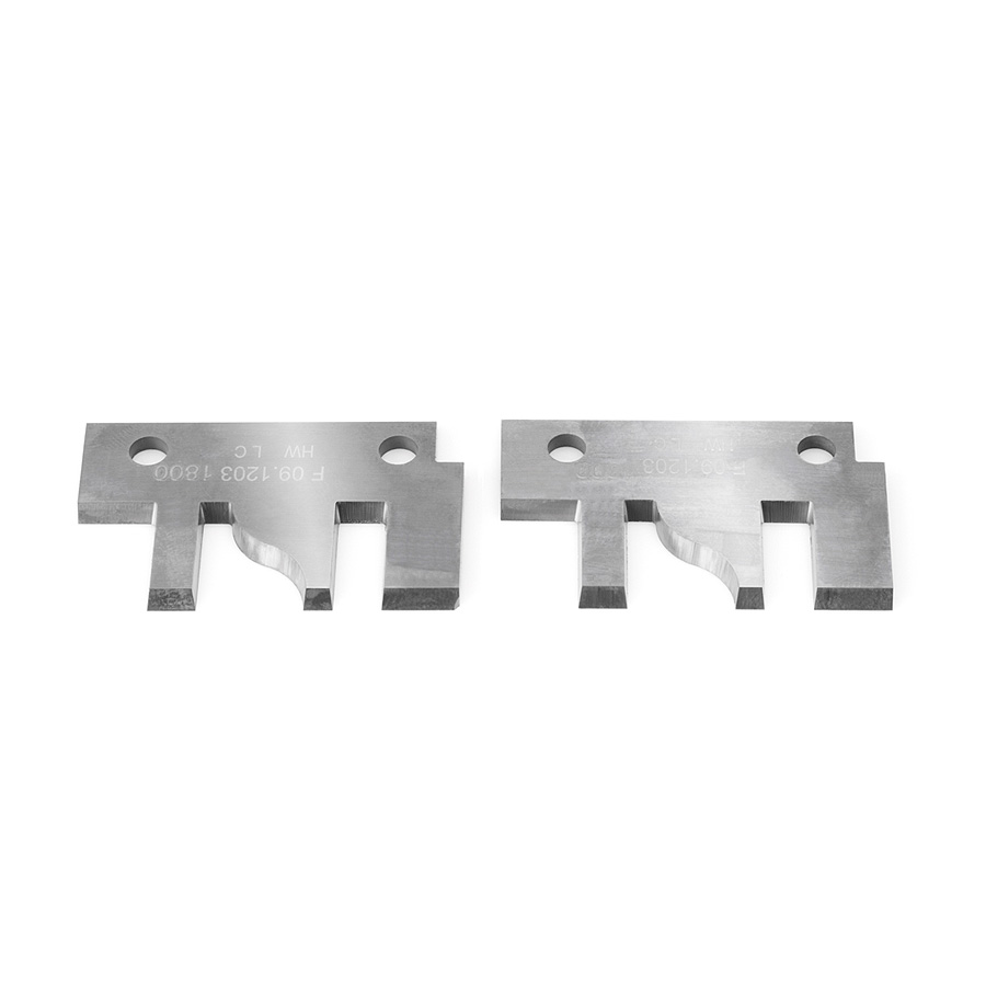 Amana RCK-62 Pair of 40 x 26 x 2mm Insert Carbide Knives for Stile & Rail Cutterheads