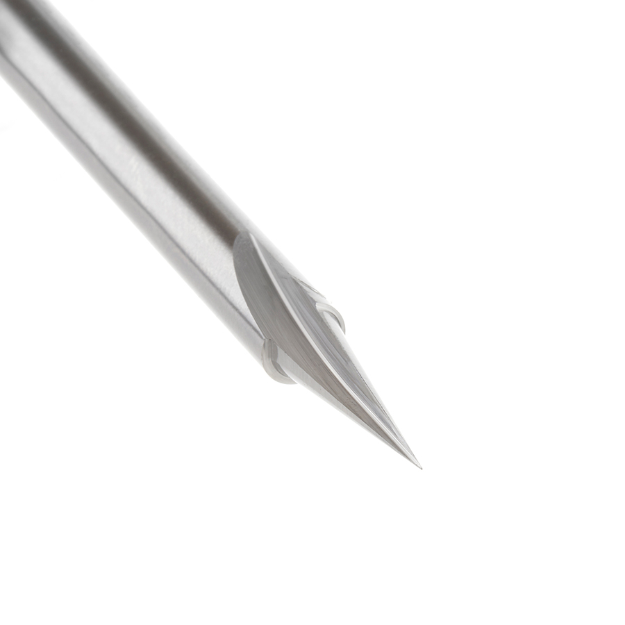 Amana AMS-193 2-Pc Solid Carbide and Carbide Tipped 18 & 90 Degree Signmaking/Engraving Router Bit Pack, 1/4 Inch Shank