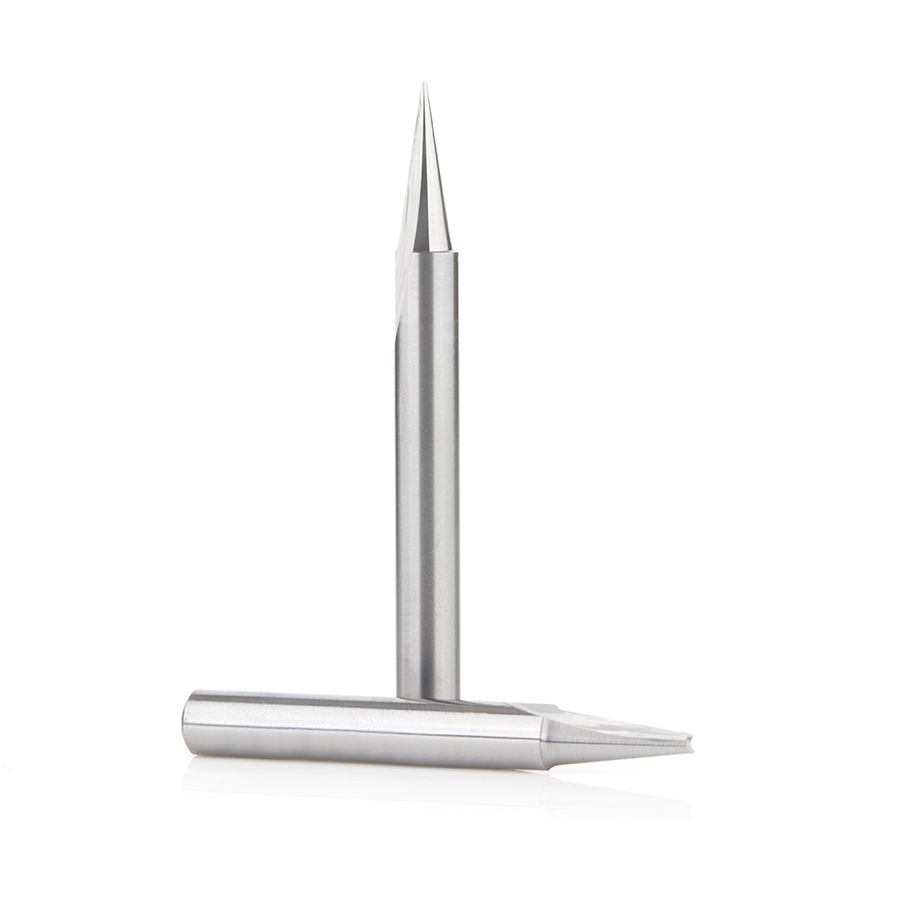 Amana AMS-198 2-Pc Carving/Engraving CNC Router Bit Pack, 1/4 Inch Shank