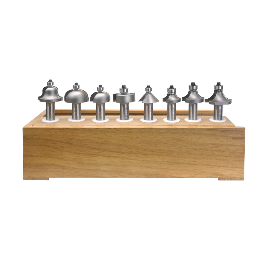Amana AMS-208 8-Piece Carbide Tipped 1/2 Inch Shank Profile Set