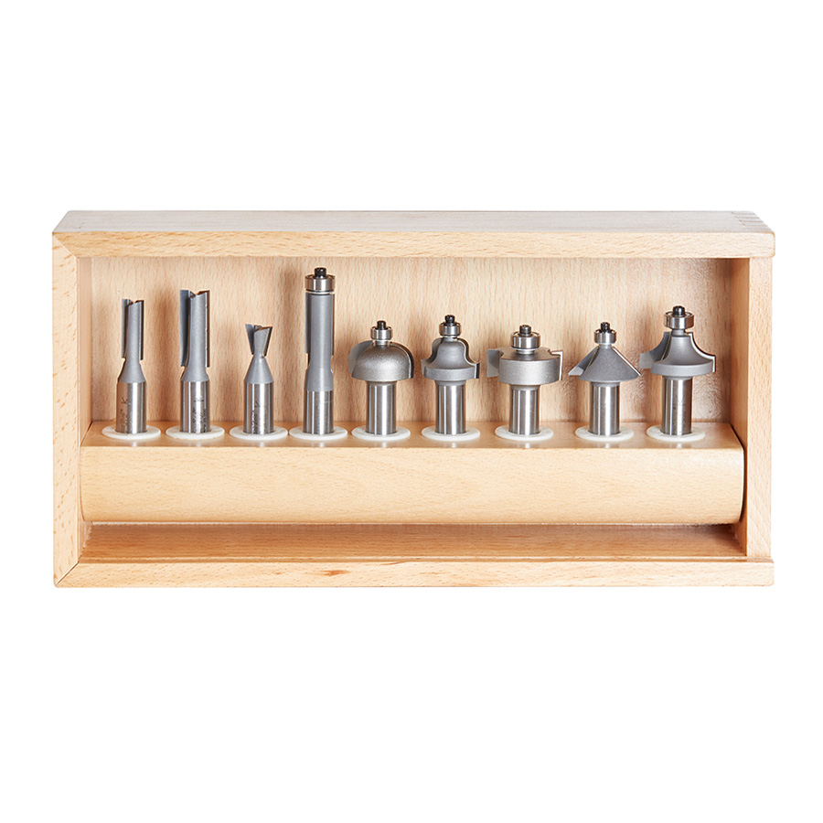 Amana AMS-211 9-Piece Carbide Tipped Set 1/2 Inch Shank