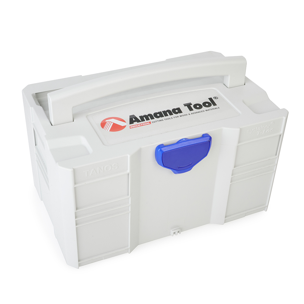 Amana AMS-CNC-21 21-Pc CNC General Purpose Starter Set I, Packed In Tanos Systainer Plastic Case, 1/4, 3/8, & 1/2 Inch Shank