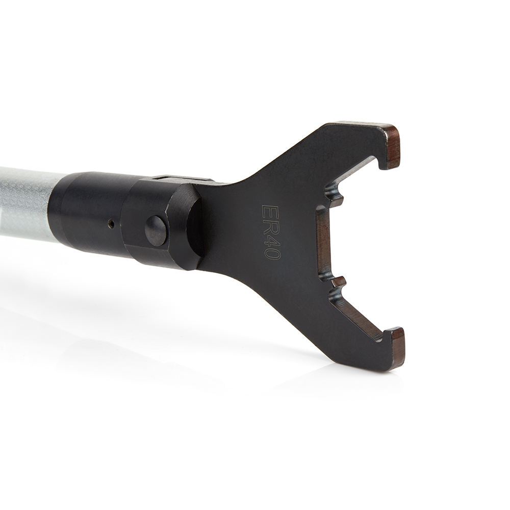 Amana ATW-40 Adjustable Torque Wrench for ER40 Collet 63mm Dia x 17-3/4 Inch Length