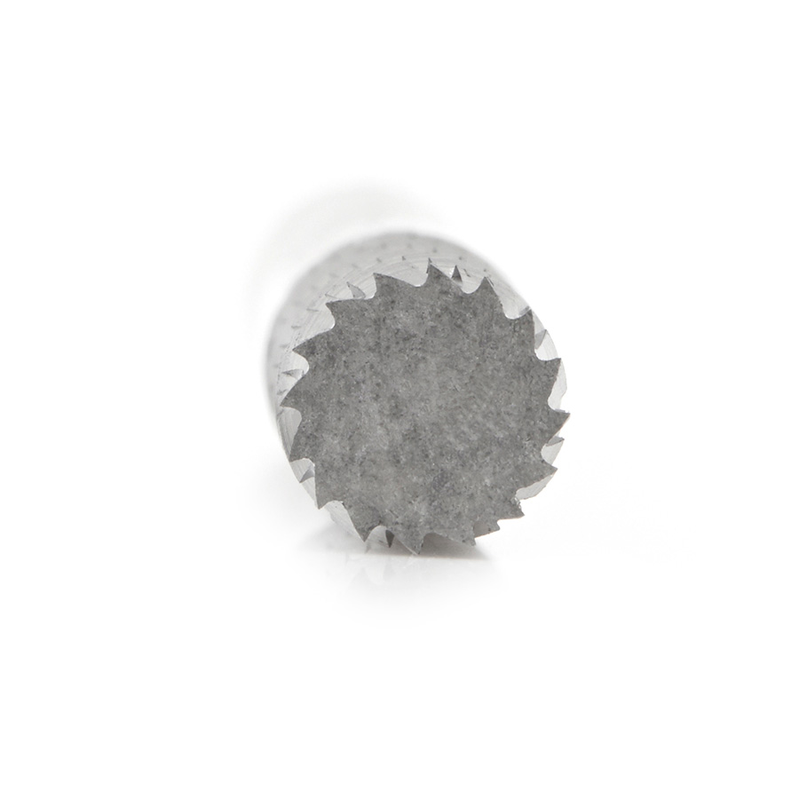 Amana BURS-100 Solid Carbide Cylindrical Shape with No End Cut 1/4 Dia x 5/8 x 1/4 Shank Double Cut SA Burr Bit for Die-Grinders