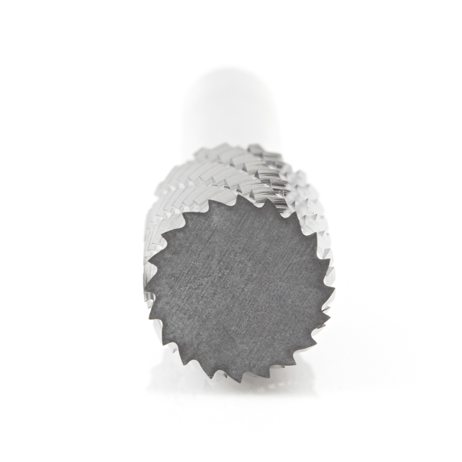 Amana BURS-102 Solid Carbide Cylindrical Shape with No End Cut 3/8 Dia x 3/4 x 1/4 Shank Double Cut SA Burr Bit for Die-Grinders