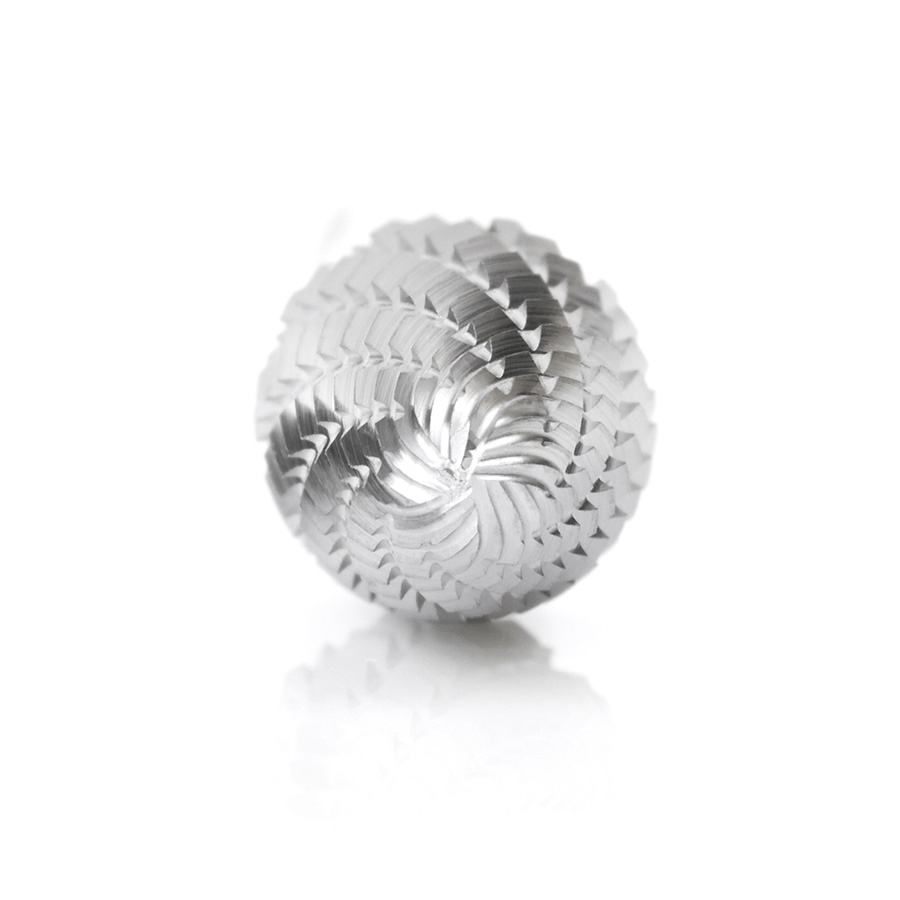 Amana BURS-142 Solid Carbide Tree Shape 3/8 Dia x 3/4 x 1/4 Shank Double Cut SF Burr Bit for Die-Grinders