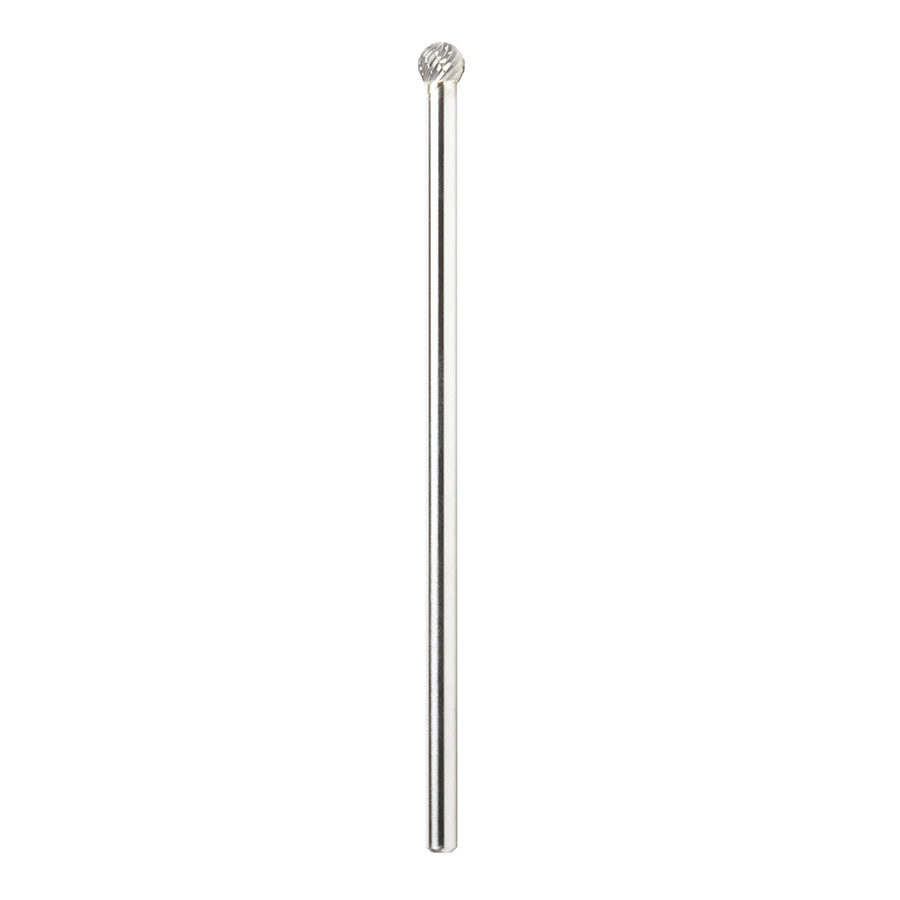 Amana BURS-156 Solid Carbide Ball Shape 3/8 Dia x 5/16 x 1/4 Shank Double Cut SD Burr Bit for Die-Grinders
