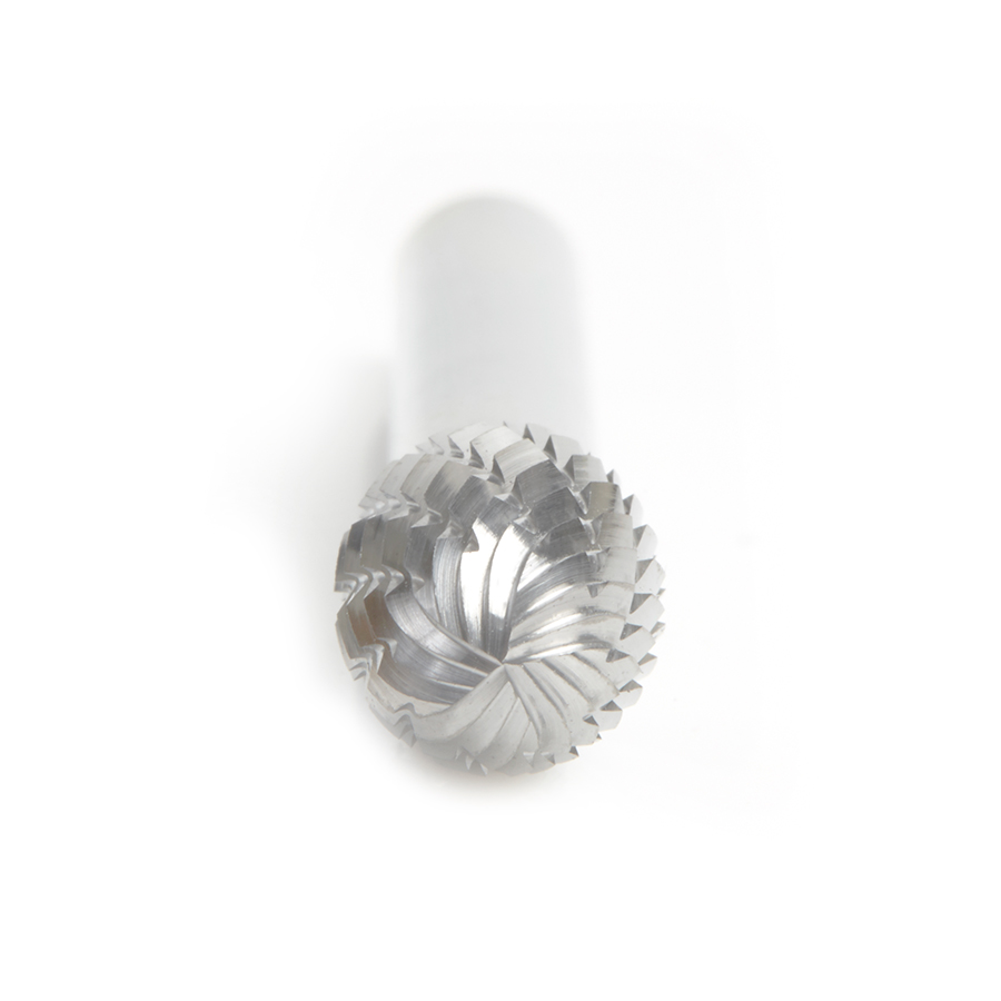Amana BURS-174 Solid Carbide Oval Shape 3/8 Dia x 5/8 x 1/4 Shank Double Cut SE Burr Bit for Die-Grinders