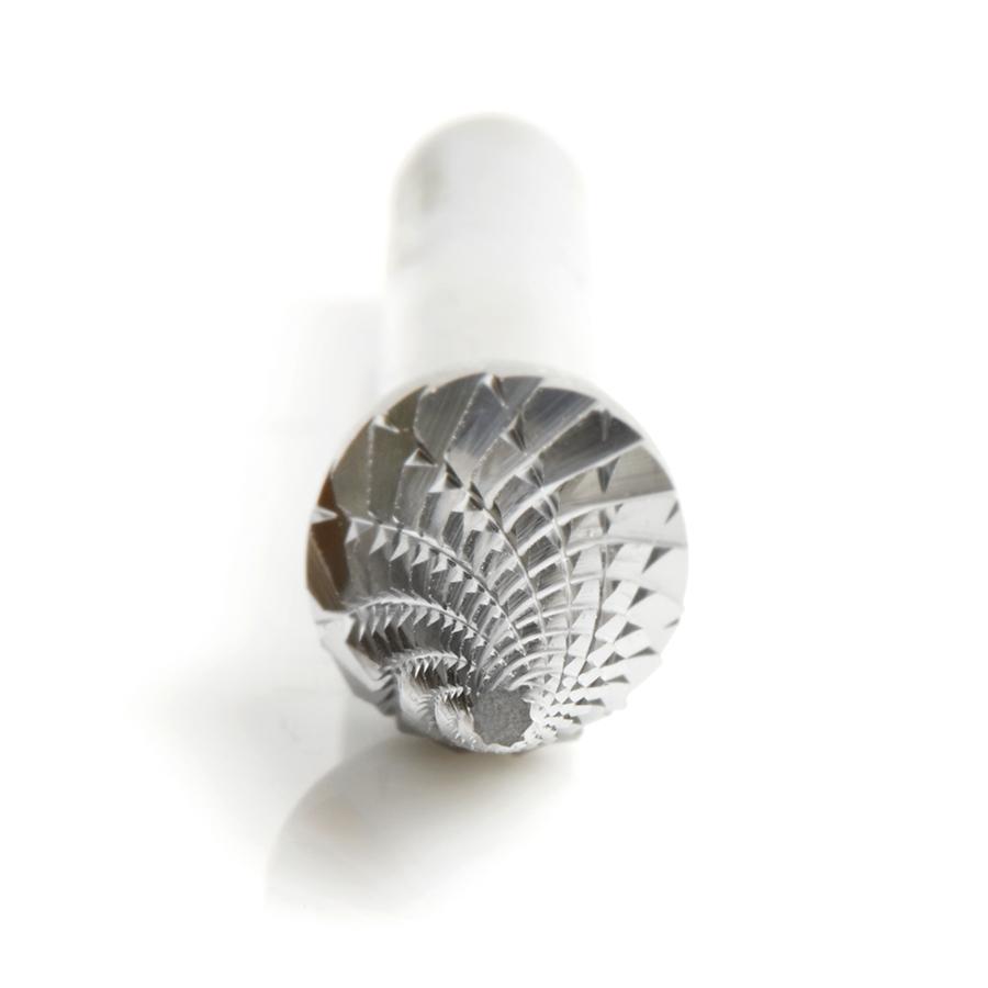 Amana BURS-224 Solid Carbide Pointed Cone Shape 3/8 Dia x 5/8 x 1/4 Shank Double Cut SM Burr Bit for Die-Grinders