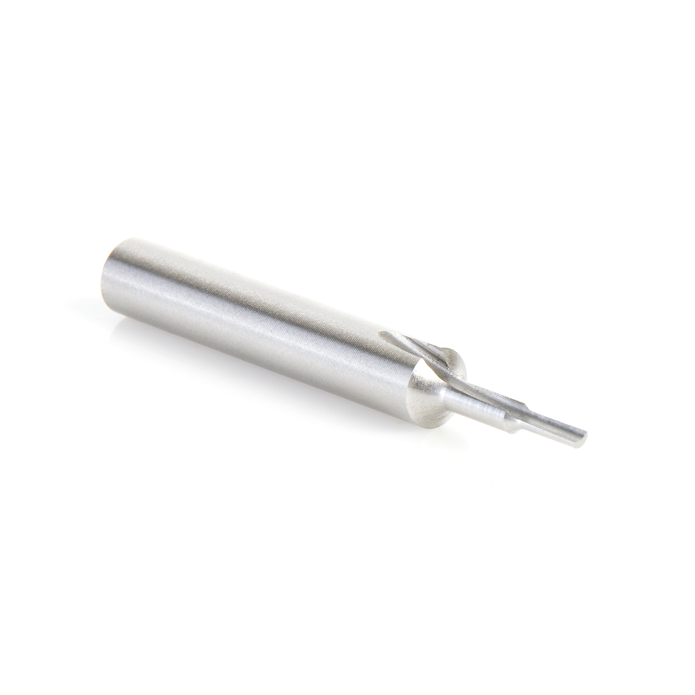 Amana HSS1490 HSS Single Straight 'O' Flute Plastic Cutting 1/16 Dia x 3/16 x 1/4 Inch Shank