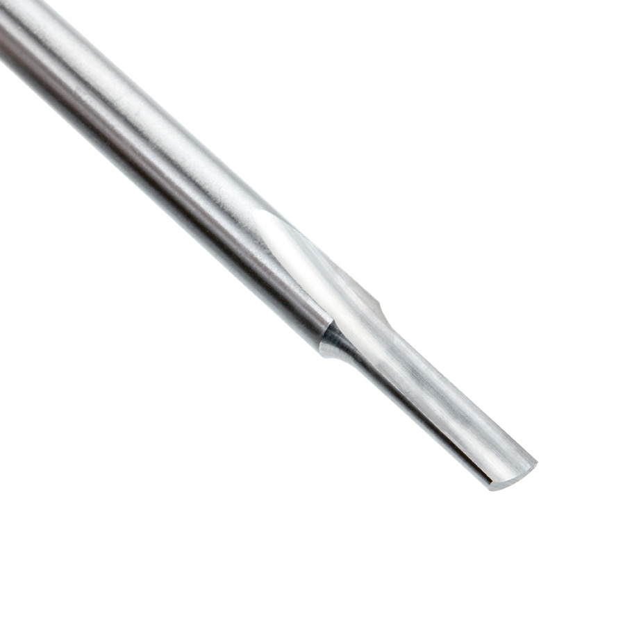 Amana HSS1502 HSS Single Straight 'O' Flute Plastic Cutting 3/16 Dia x 5/8 x 1/4 Inch Shank