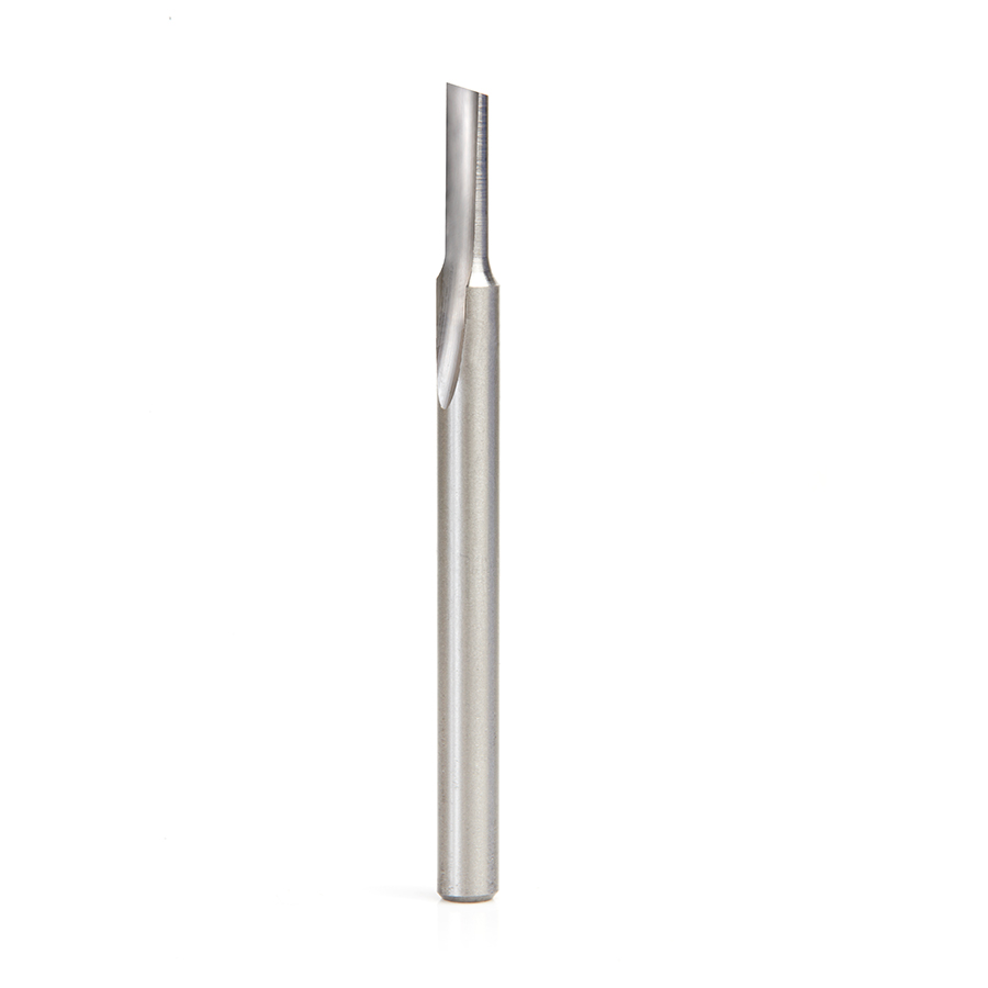 Amana HSS1502 HSS Single Straight 'O' Flute Plastic Cutting 3/16 Dia x 5/8 x 1/4 Inch Shank