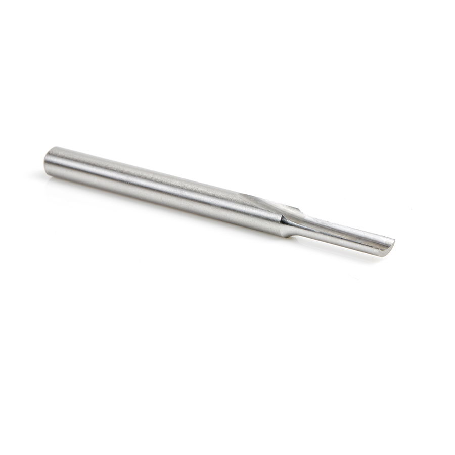 Amana HSS1503 HSS Single Straight 'O' Flute Plastic Cutting 3/16 Dia x 3/4 x 1/4 Inch Shank