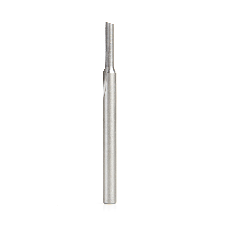 Amana HSS1503 HSS Single Straight 'O' Flute Plastic Cutting 3/16 Dia x 3/4 x 1/4 Inch Shank