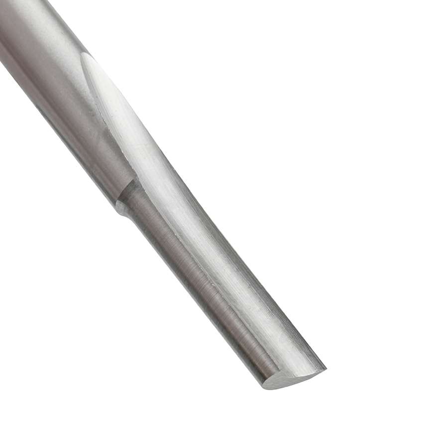 Amana HSS1504 HSS Single Straight 'O' Flute Plastic Cutting 1/4 Dia x 3/4 x 1/4 Inch Shank