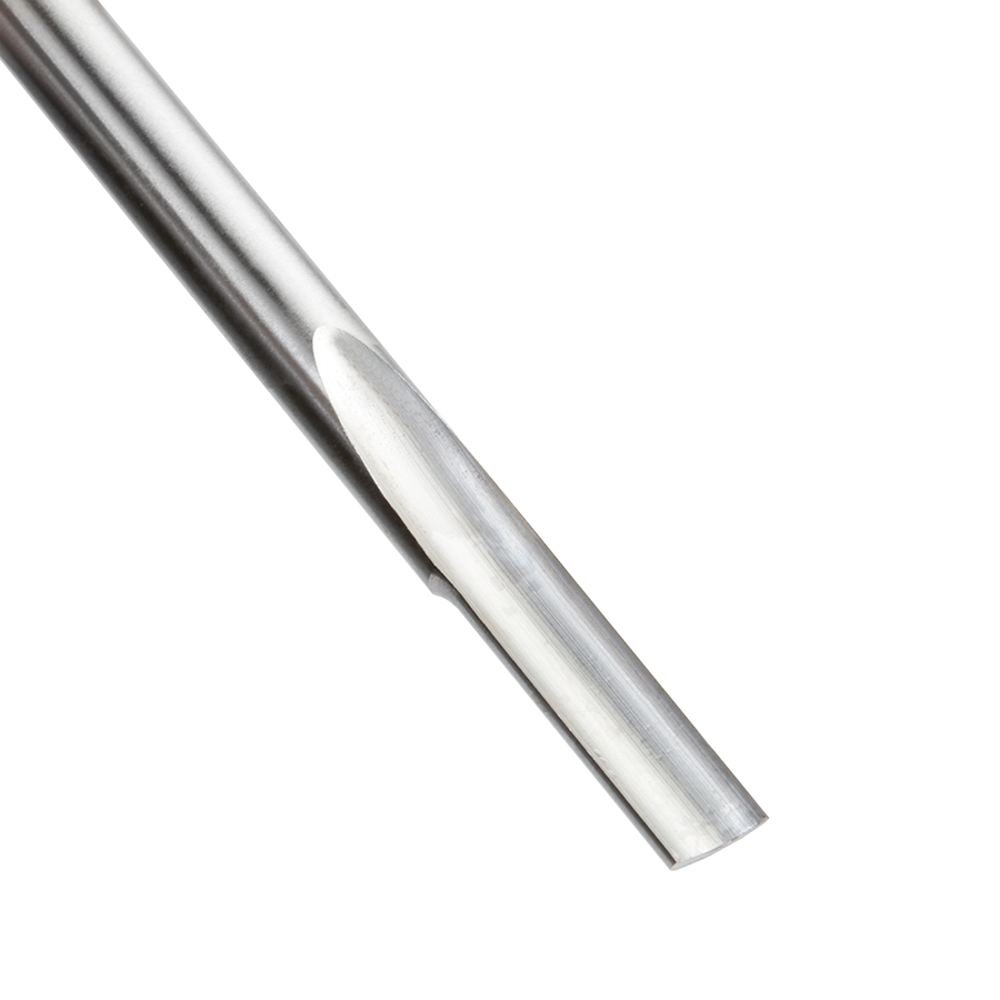 Amana HSS1505 HSS Single Straight 'O' Flute Plastic Cutting 1/4 Dia x 3/4 x 1/4 Inch Shank