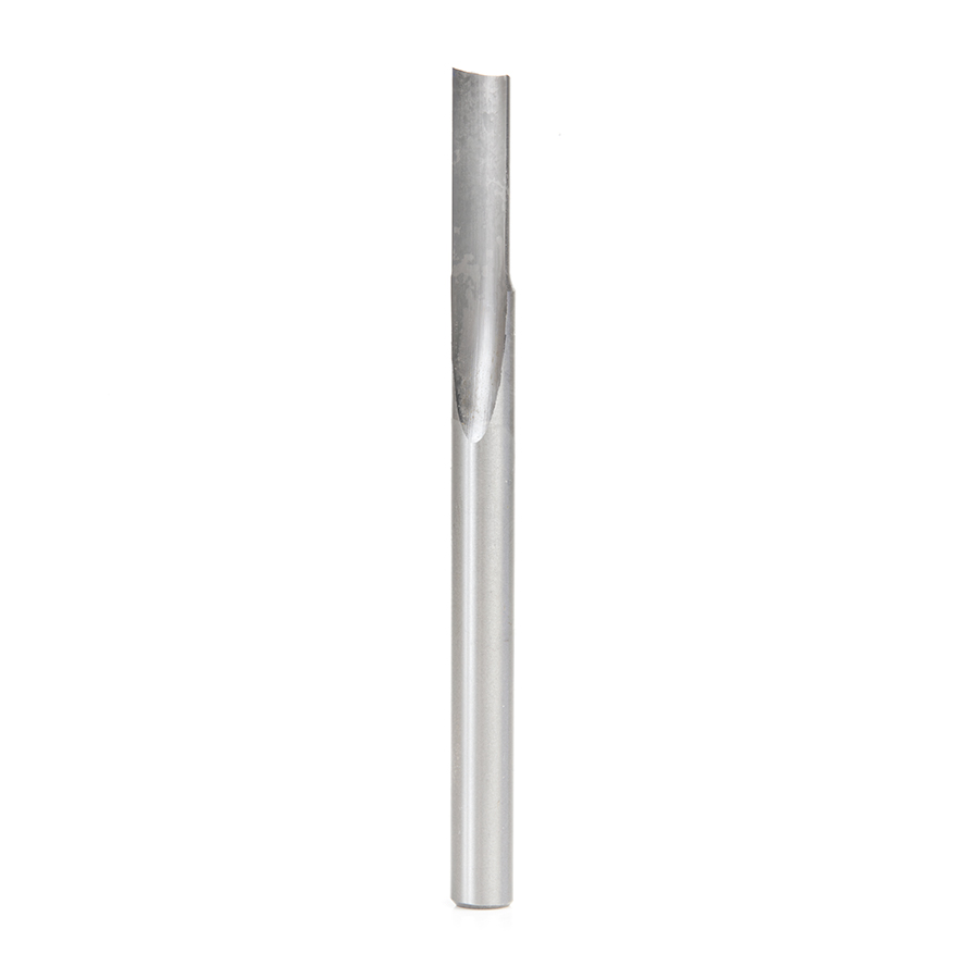 Amana HSS1505 HSS Single Straight 'O' Flute Plastic Cutting 1/4 Dia x 3/4 x 1/4 Inch Shank