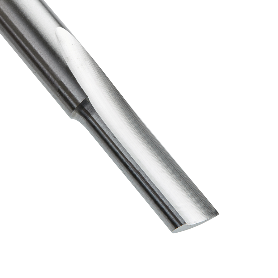 Amana HSS1507 HSS Single Straight 'O' Flute Plastic Cutting 3/8 Dia x 1 x 3/8 Inch Shank