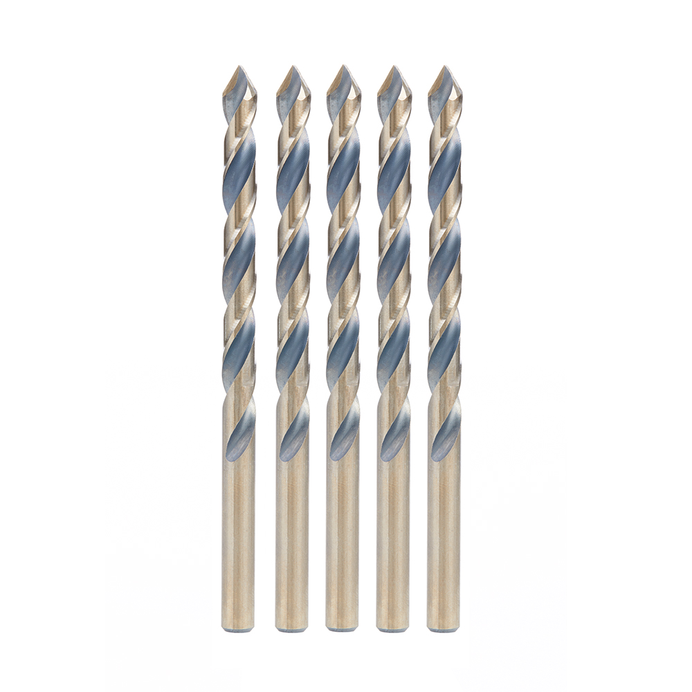 Amana HSS1524 5 Pack High Speed Steel (HSS) Plastic 1/4 Dia x 2-7/16 x 1/4 Shank Drill