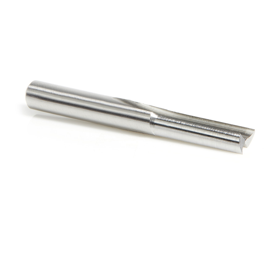 Amana HSS1601 HSS Double Straight 'O' Flute Plastic Cutting 1/4 Dia x 3/4 x 1/4 Inch Shank