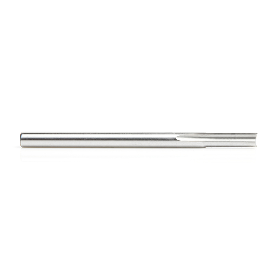 Amana HSS1603 HSS Double Straight 'O' Flute Plastic Cutting 1/4 Dia x 3/4 x 1/4 Inch Shank