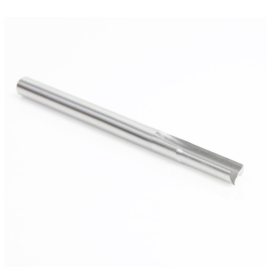 Amana HSS1603 HSS Double Straight 'O' Flute Plastic Cutting 1/4 Dia x 3/4 x 1/4 Inch Shank